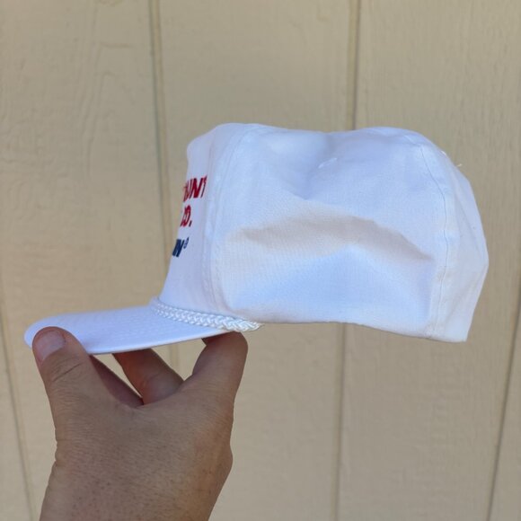 Vintage Discount Tire Michelin Snapback Rope Hat One Size White 90s Racing Cars - Picture 3 of 6